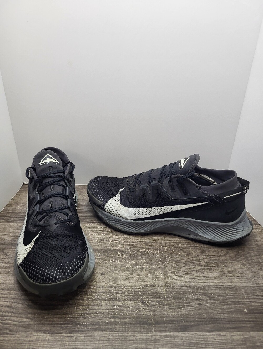 Nike Pegasus Trail 2 Shoes Dark Smoke Running Athletic Sneakers Men's Size 14